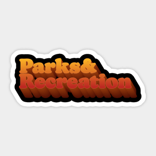 Parks And Recreation - Retro Logo Sticker